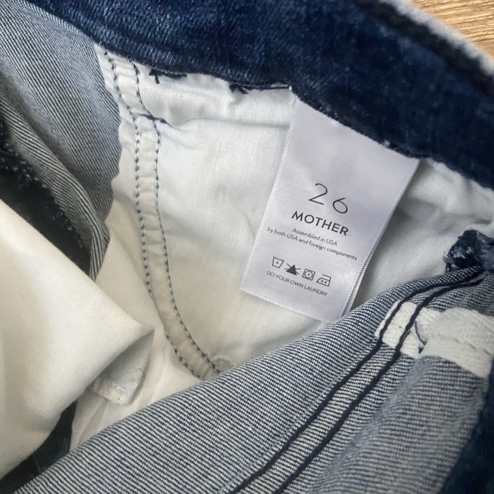 MOTHER The Stash Swooner High Rise Ankle Skinny Jeans Chick Flick Size 26 - Picture 8 of 12